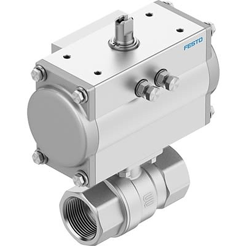 Festo Ball type Pneumatic Actuated Valve, 8 bar, EN 10226-1, Female 3/4 in