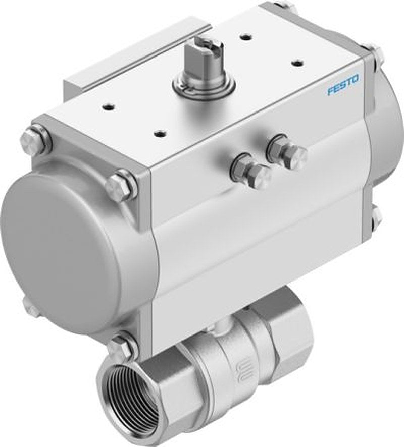 Festo Ball type Pneumatic Actuated Valve, 8 bar, EN 10226-1, Female 3/8 in