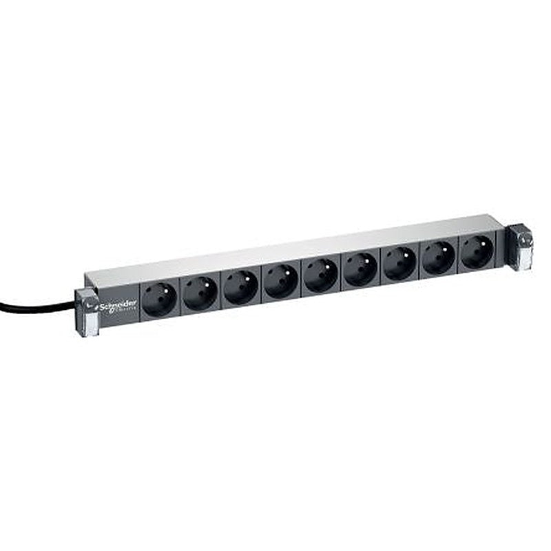 Schneider Electric French 2P 9 Gang Socket Bar, 16A, 250V
