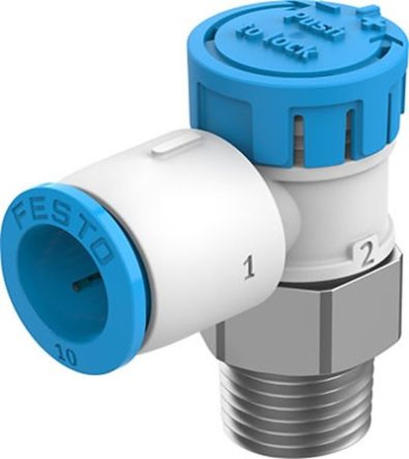 Festo Rotary Knob Pneumatic Control Valve VFOE Series, R R 1/4, VFOE-LE-T