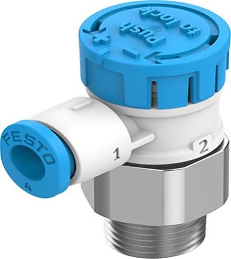 Festo Rotary Knob Pneumatic Control Valve VFOE Series, R R 1/8, VFOE-LE-T