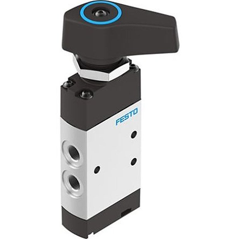 Festo Manual Pneumatic Manual Control Valve VHEF Series, G 1/8 in, VHEF-E-P53E-M-G18