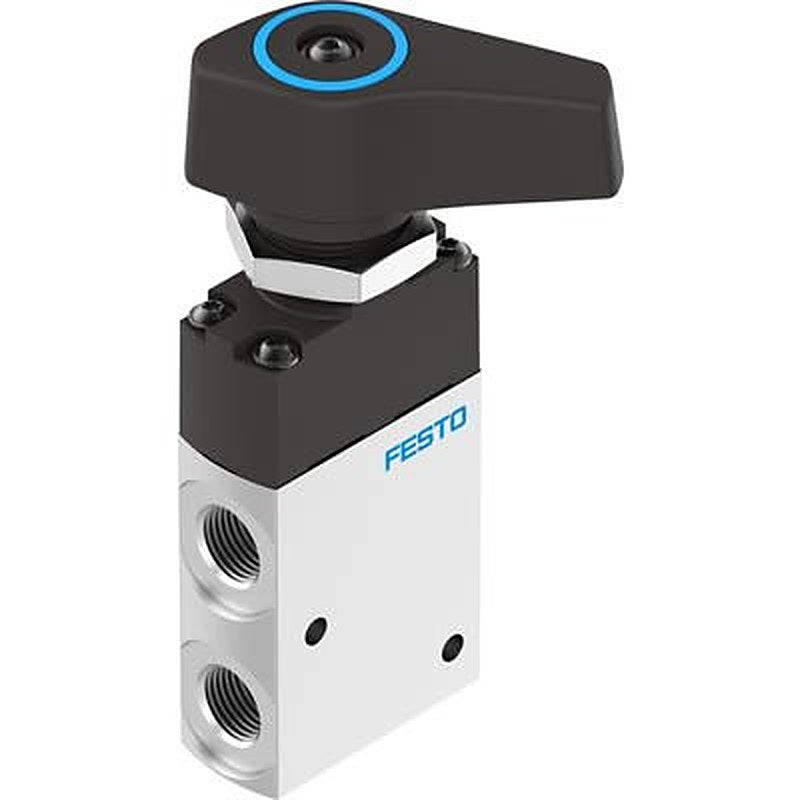 Festo Manual Pneumatic Manual Control Valve VHEF Series, NPT 1/4 in NPT, 8080965