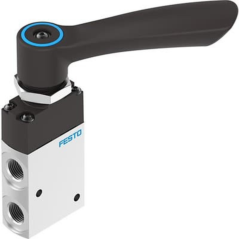 Festo Manual Pneumatic Manual Control Valve VHEF Series, NPT 1/4 in NPT, 8080941
