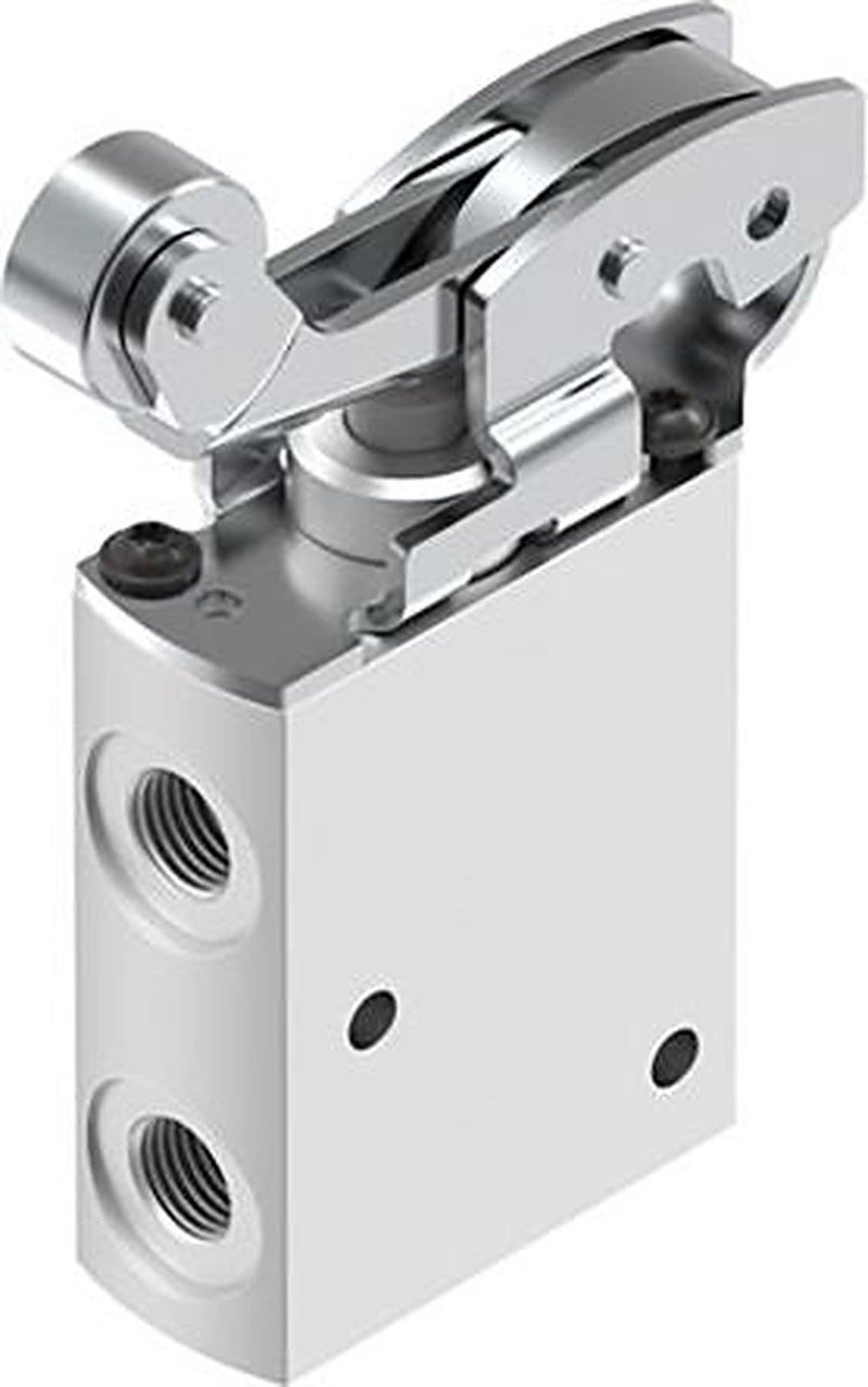 Festo Roller Lever Pneumatic Manual Control Valve VMEF Series, G G 1/8, 8049239