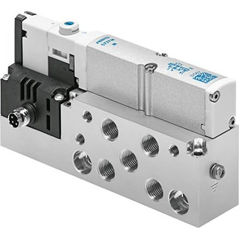 Festo Pneumatic Solenoid Valve - 5/2 Monostable Electric G VMPA14-M1H-MS-S-G1/8-PI  Series 24V