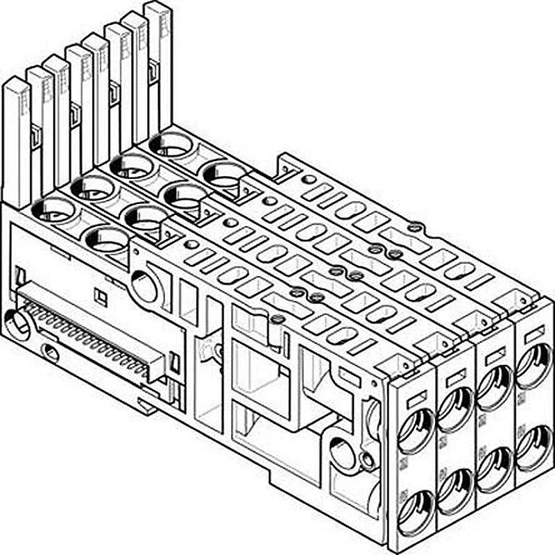 Festo 4 station Sub-Base for use with Valve Terminals MPA-L, 560981