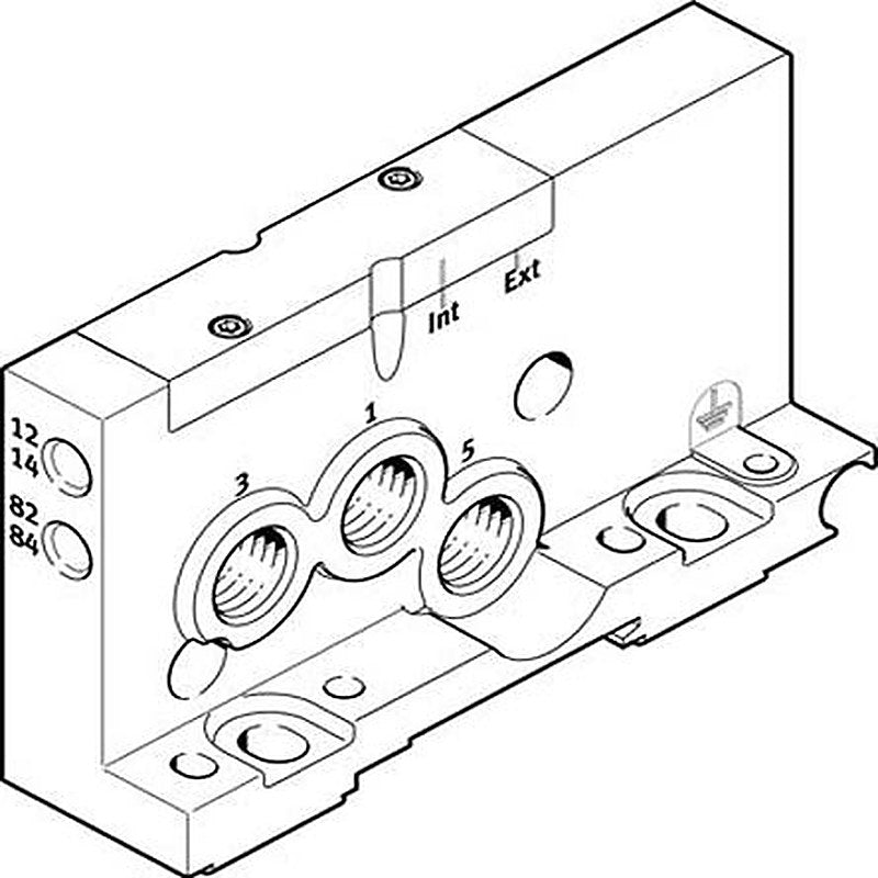 Festo End Plate for use with Valve Terminal MPA-L, 560947