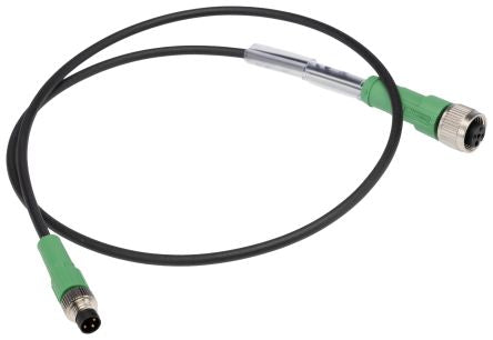 Phoenix Contact Male 3 way M8, Straight to Female 3 way M12, Straight Sensor Actuator Cable, 600 mm