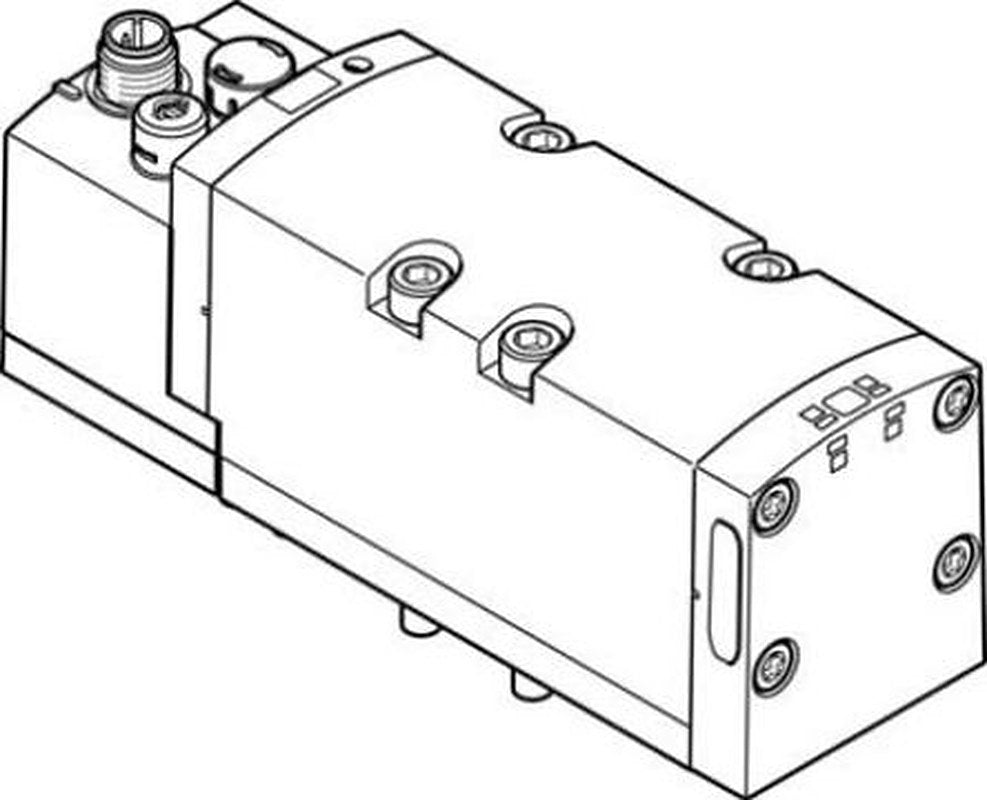 Festo Solenoid Valve - 5/2 Monostable Electric Metric VSVA-B-M52-MD-D2-1R5L Series 24V