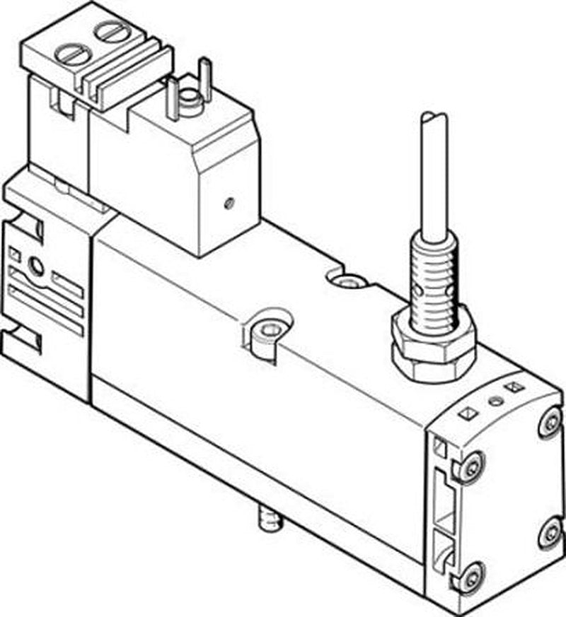 Festo Solenoid Valve - 5/2 Monostable Electric Metric VSVA-B-M52-MZ-A1-1C1-APC Series 24V