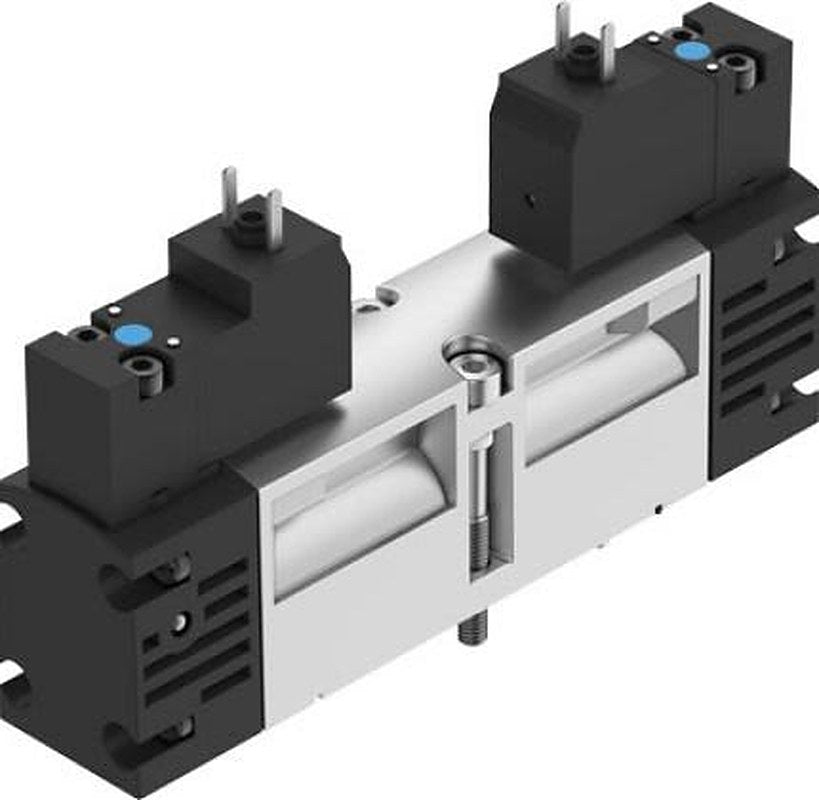 Festo Pneumatic Solenoid Valve - 5/3 Exhausted Electric ISO 15407-1 VSVA  Series 24V