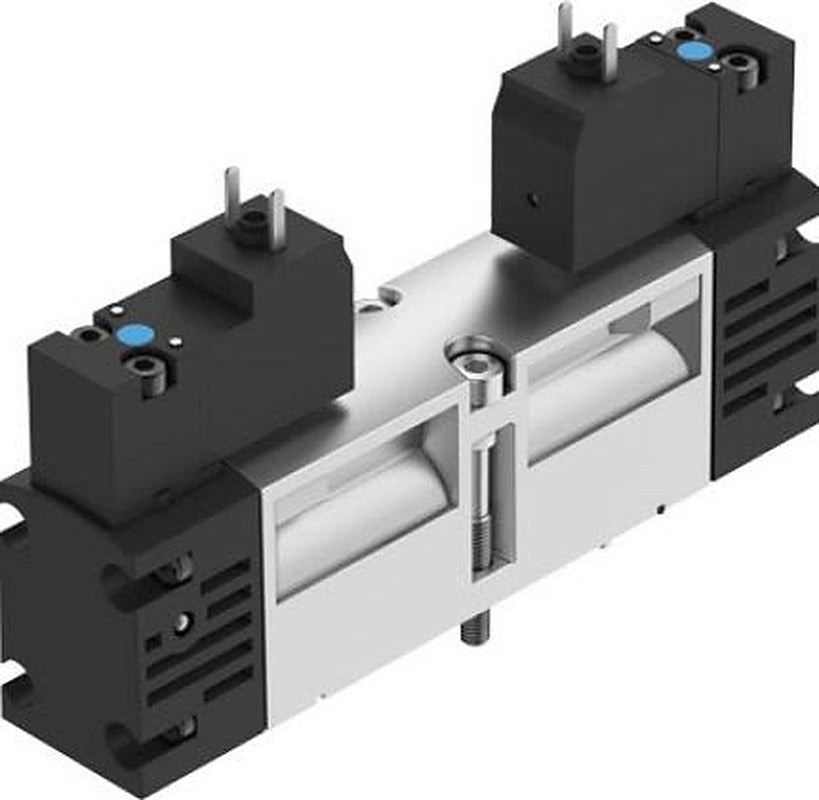 Festo Pneumatic Solenoid Valve - 2 x 3/2-Way, Closed, Monostable Electric ISO 15407-1 VSVA-B-T32C-AH-A1-5C1  Series 12V