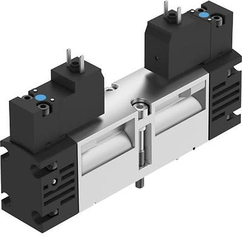 Festo Pneumatic Solenoid Valve - 2 x 3/2-Way, Open, Monostable Electric ISO 15407-1 VSVA  Series 12V
