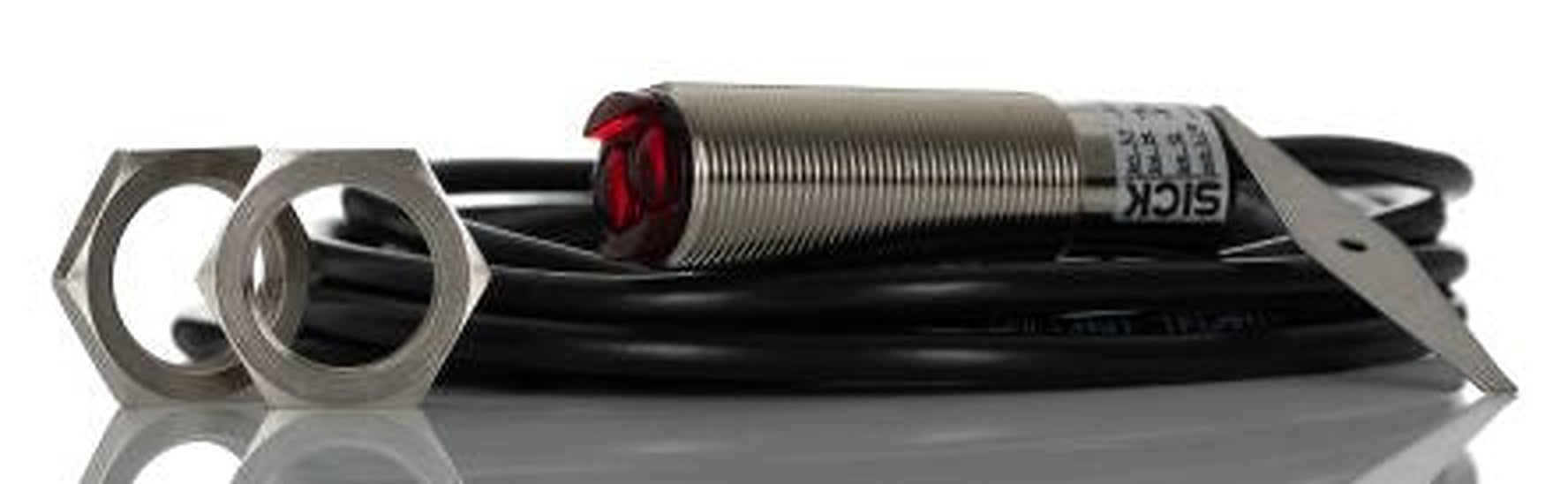 SICK Background Suppression Photoelectric Sensor, Cylindrical Sensor