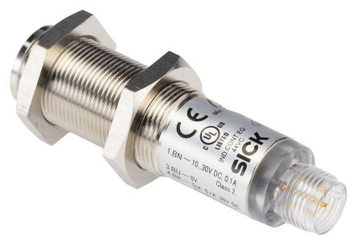 SICK Background Suppression Photoelectric Sensor, Barrel Sensor