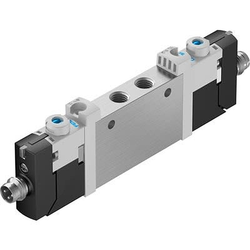 Festo Pneumatic Solenoid Valve - Closed, 2 x 3/2-Way, Open, Monostable Electric 7 mm VUVG-L10-T32H-MT-M7-1R8L  Series