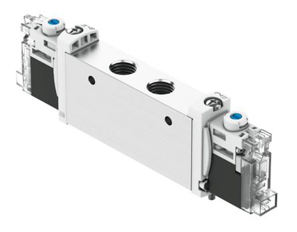 Festo Pneumatic Solenoid Valve - Open, Monostable, Closed, 2 x 3/2-Way Electric G VUVG  Series 24V