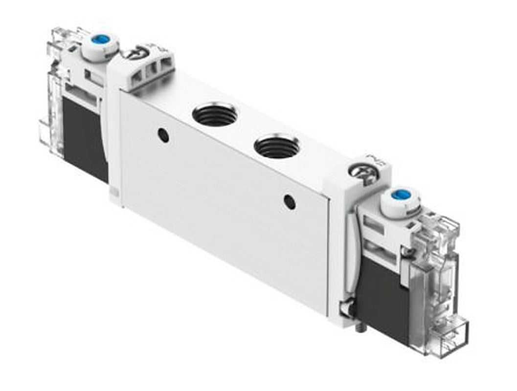 Festo Pneumatic Solenoid Valve - 2 x 3/2-Way, Closed, Monostable, Open Electric G VUVG  Series 24V
