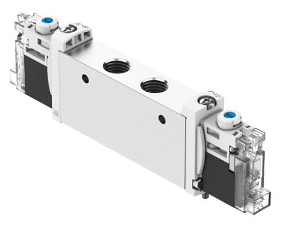 Festo Pneumatic Solenoid Valve - 2 x 3/2-Way, Open, Monostable Electric G VUVG  Series 24V