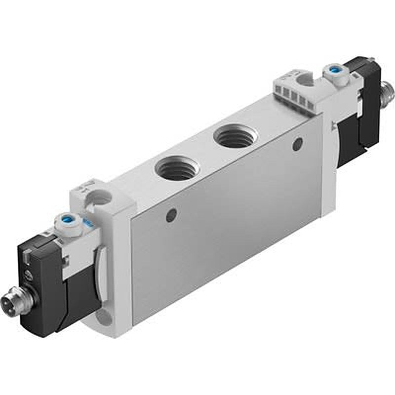 Festo Pneumatic Solenoid Valve - Monostable, Open, 2 x 3/2-Way Electric G VUVG-L18-T32U-MT-G14-1R8L  Series 24V