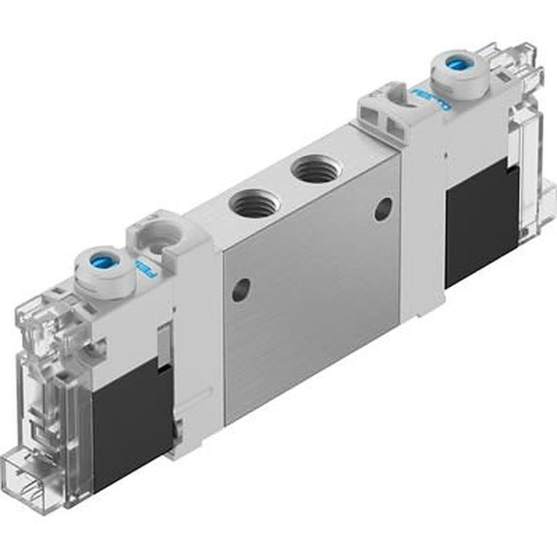 Festo Pneumatic Solenoid Valve - 2 x 3/2-Way, Closed, Monostable Electric 7 mm VUVG  Series 24V dc