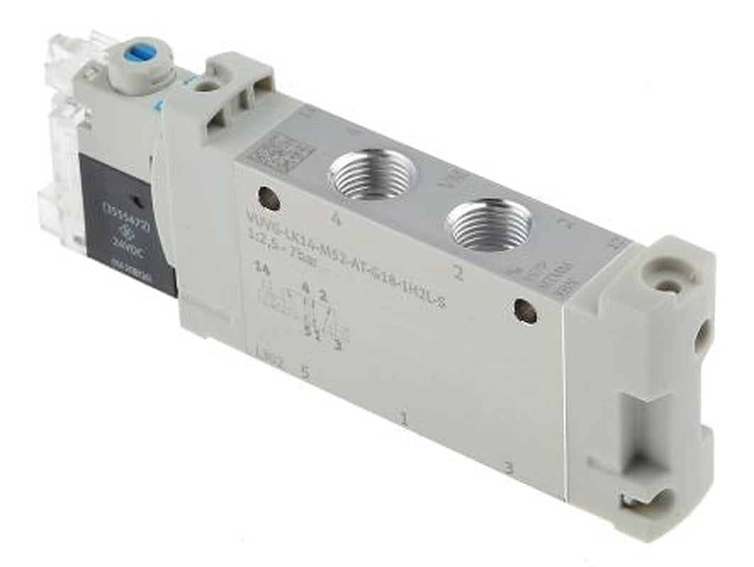 Festo Solenoid Valve - 5/2 Solenoid/Spring G VUVG  Series 24V dc
