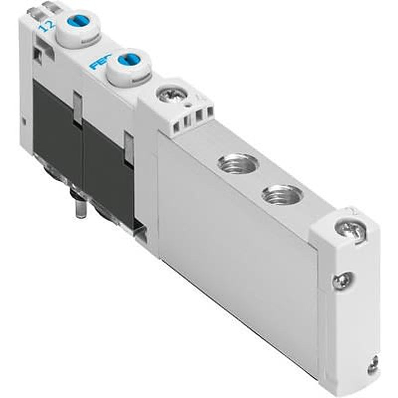 Festo Pneumatic Solenoid Valve - 2 x 3/2-Way, Closed, Monostable Electric G VUVG-S10-T32C-AZT-M7-1T1L  Series 24V