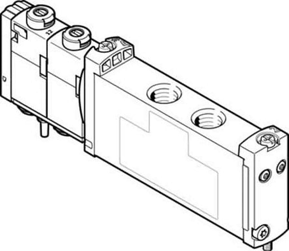 Festo Solenoid Valve - 5/2 Bistable Electric Metric VUVG-S14-B52-ZT-G18-1T1L  Series 22V