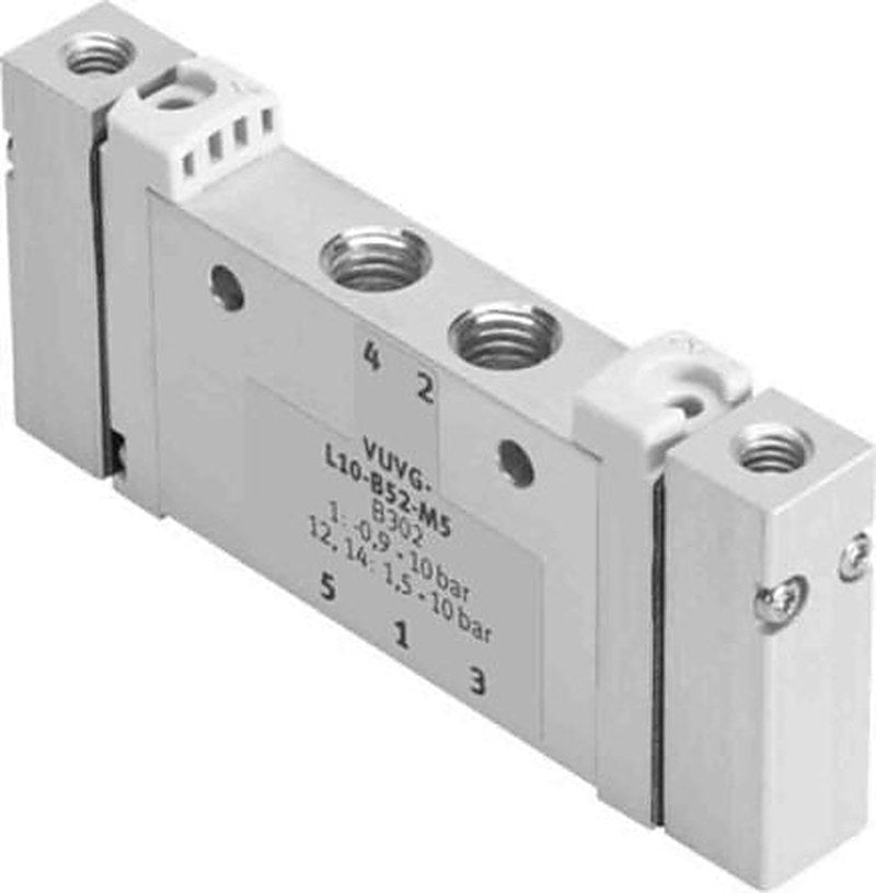 Festo Pneumatic Solenoid Valve - 5/2 Bistable Pneumatic Metric VUWG-L10-B52-M5  Series