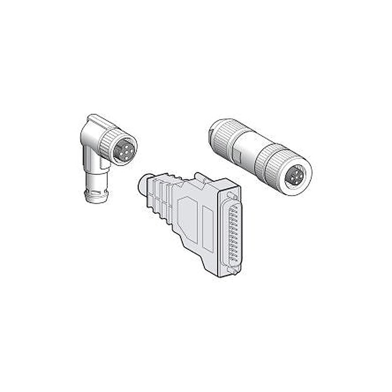 Schneider Electric Circular Connector, 4 Contacts, M12 Connector, Male/Female, Lexium Series