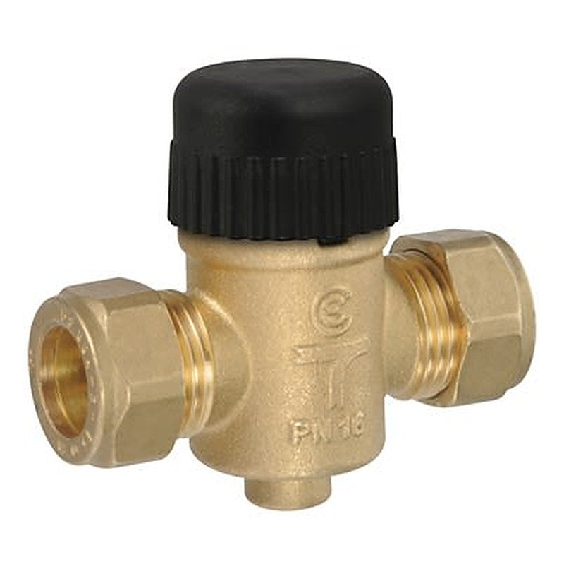 Schneider Electric Brass Globe Valve VZ208C-15BP01, Compression 255.1 kPa