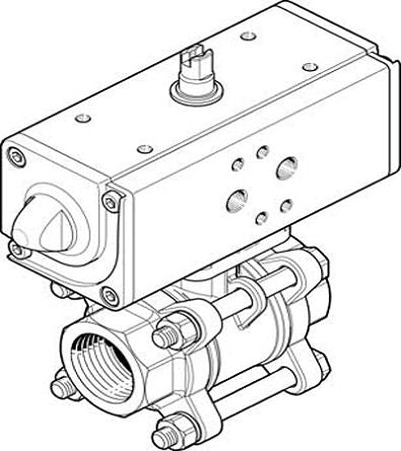 Festo Pneumatic 2 Port Actuated Ball Valve - Spark Plug