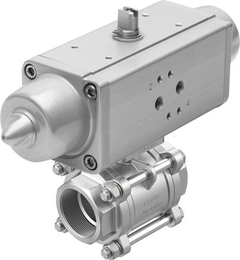 Festo Ball type Pneumatic Actuated Valve, 8.4 bar, EN 10226-1, Female 1 in
