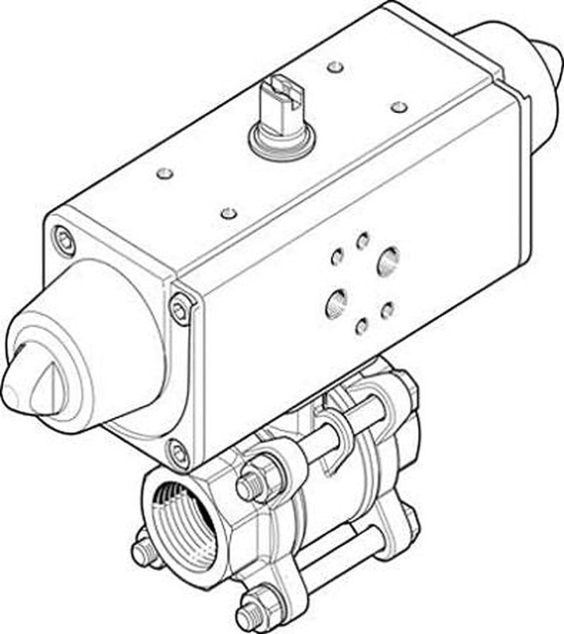 Festo Pneumatic 2 Port Actuated Ball Valve - Spark Plug