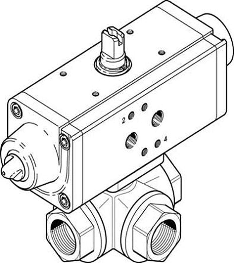 Festo Pneumatic 2 Port Actuated Ball Valve - Spark Plug