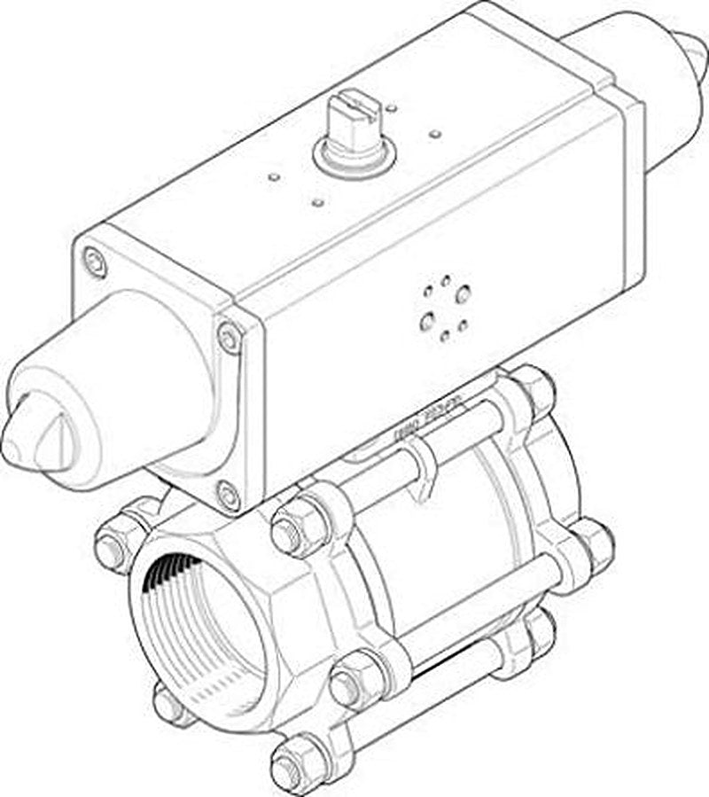 Festo Pneumatic 2 Port Actuated Ball Valve - Spark Plug