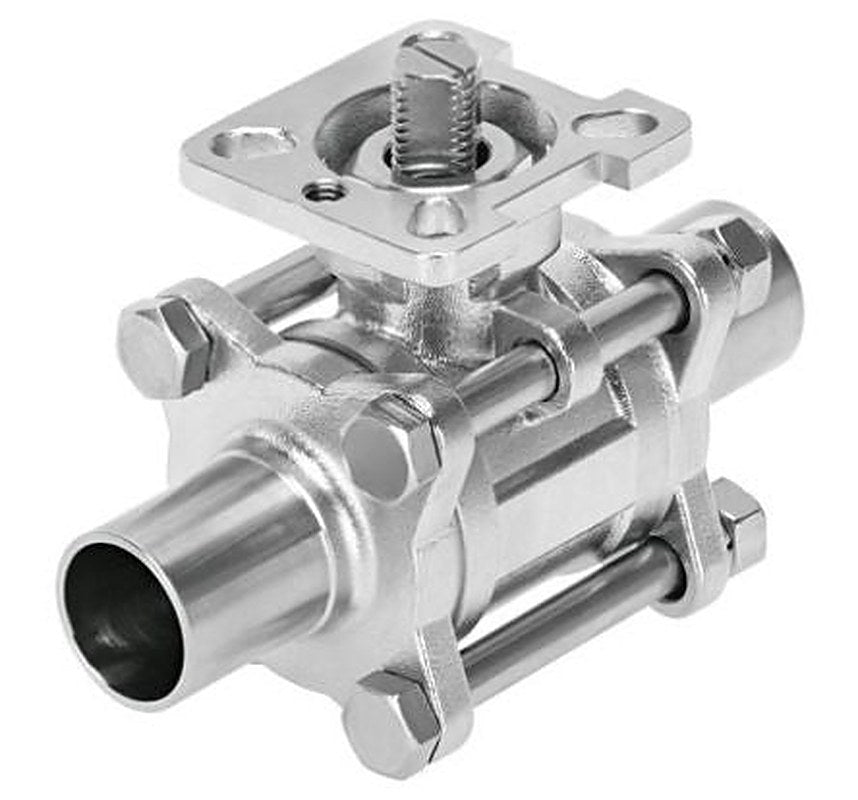 Festo Stainless Steel Weld-on End to ASME-BPE, Ball Valve