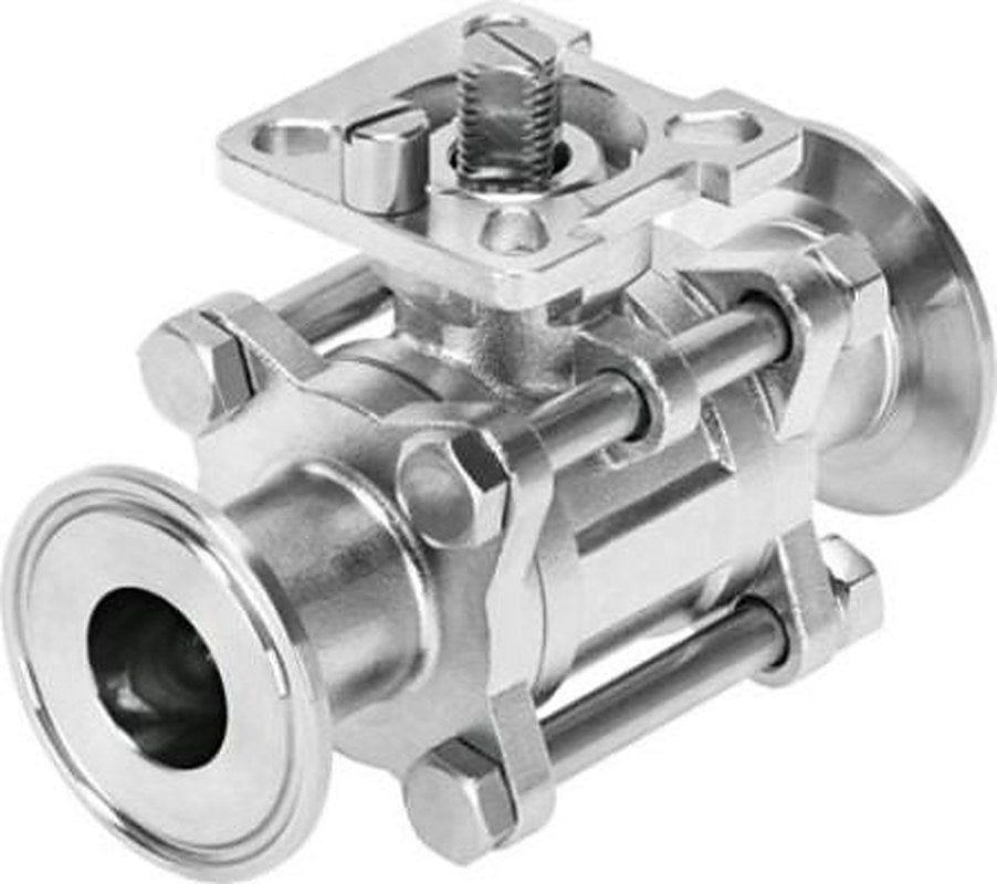 Festo Stainless Steel Clamp to ASME-BPE, Ball Valve