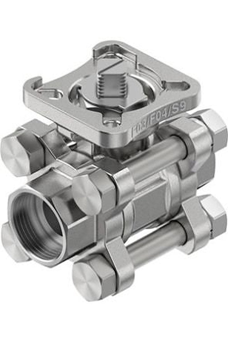 Festo Stainless Steel Flange Welded Ball, NPT 63 bar, Ball Valve