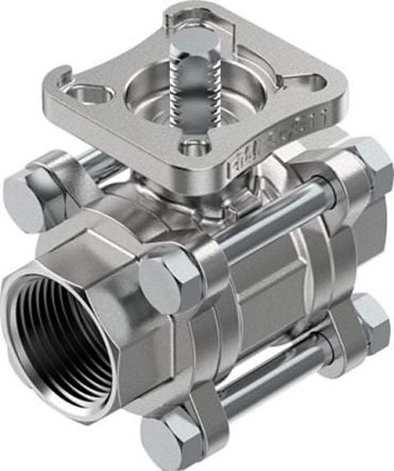 Festo Stainless Steel Threaded, NPT Threaded, Ball Valve, NPT