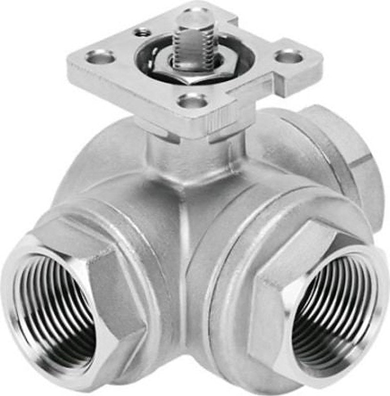 Festo Rod Lever Pneumatic Manual Control Valve VZBE Series, NPT 1/2 in, 4834302