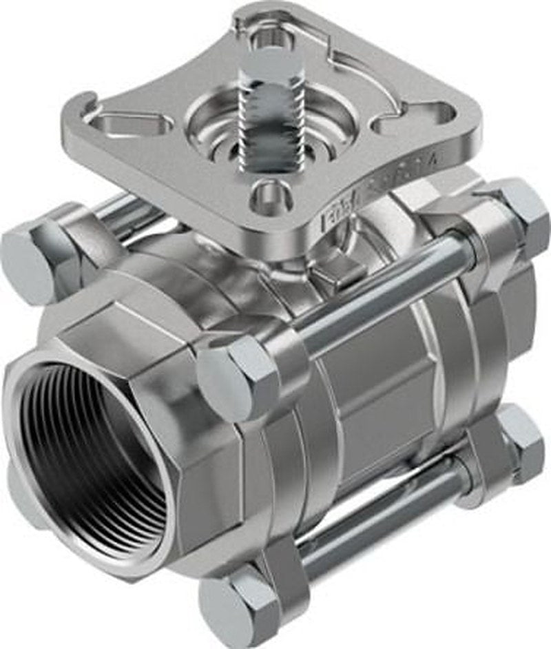 Festo Rod Lever Pneumatic Manual Control Valve VZBE Series, NPT 1/2 in, 4809121