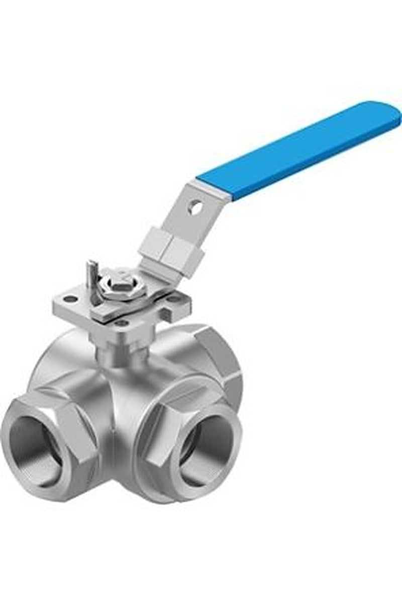 Festo Stainless Steel Threaded Threaded Ball, NPT 63 bar, Ball Valve
