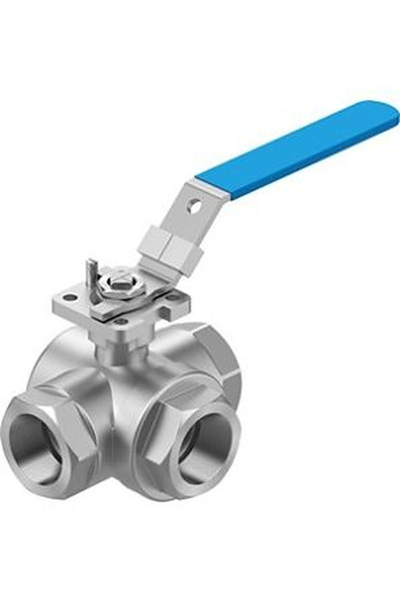 Festo Stainless Steel Threaded Threaded Ball, NPT 63 bar, Ball Valve