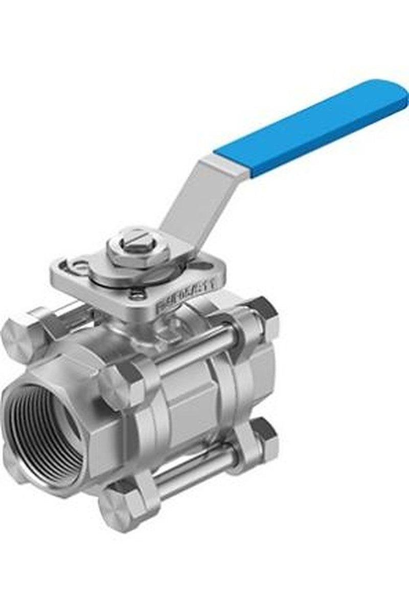 Festo Stainless Steel Threaded Threaded Ball, NPT 63 bar, Ball Valve