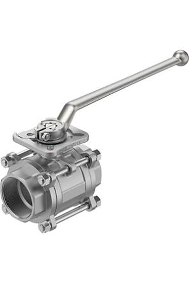 Festo Stainless Steel Threaded Threaded Ball, NPT 63 bar, Ball Valve
