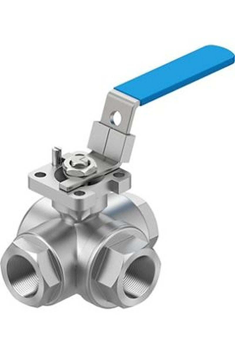 Festo Stainless Steel Threaded Threaded Ball, NPT 63 bar, Ball Valve