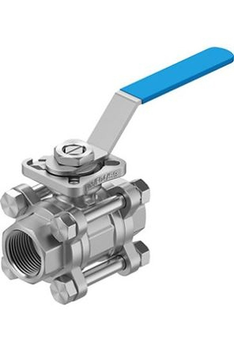 Festo Stainless Steel Threaded Threaded Ball, NPT 63 bar, Ball Valve