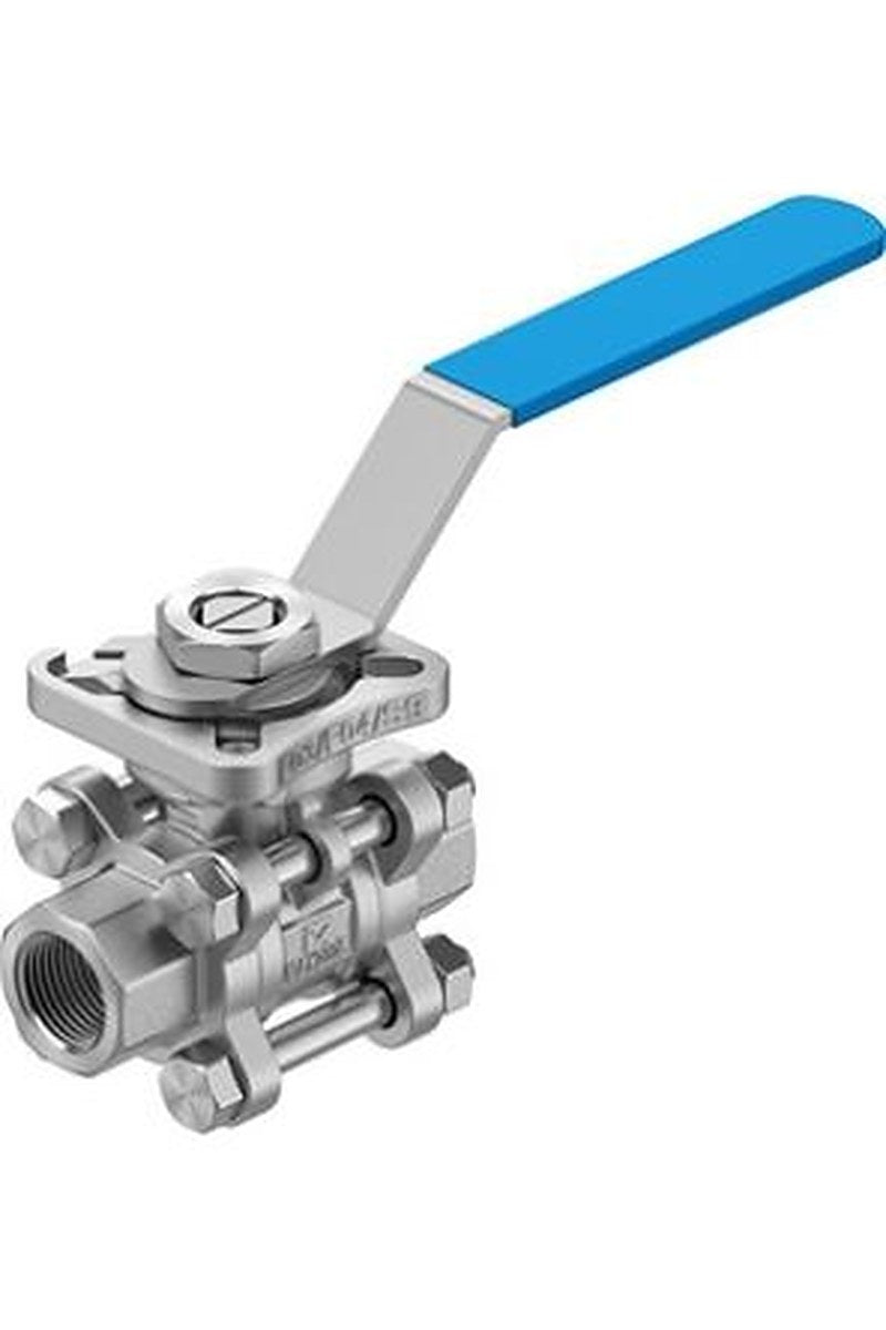 Festo Stainless Steel Threaded Threaded Ball, NPT 63 bar, Ball Valve